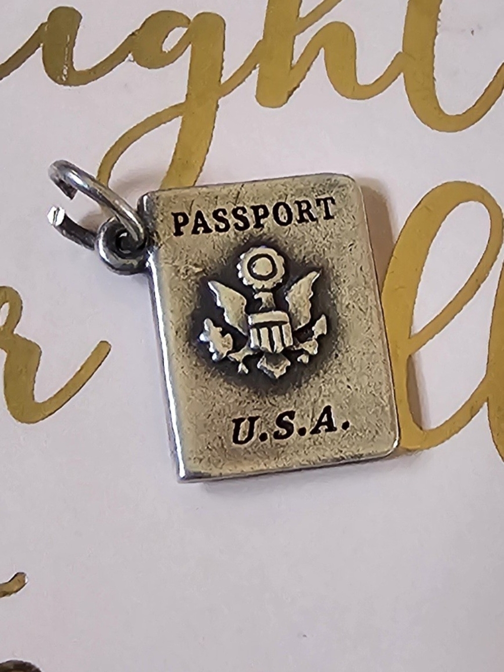 James Avery Passport U.S.A. Silver Charm